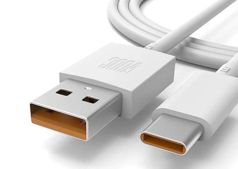 Realme GT Master Edition Type-C VOOC Charge And Data Sync Cable 1 Mt White