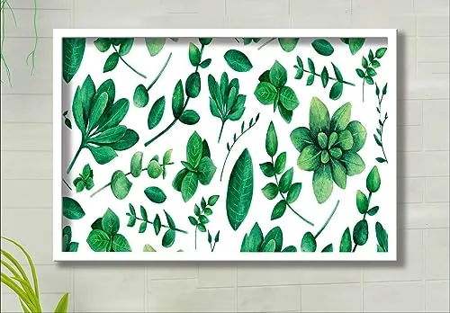 SAF Floral Premium White Frame painting for Wall DecorationSA-COMBO-238-M1