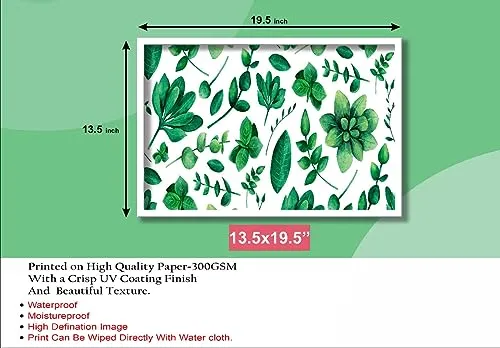 SAF Floral Premium White Frame painting for Wall DecorationSA-COMBO-238-M1