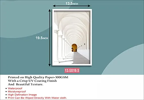 SAF paintings Absrtract Art White Frame painting for Wall Decoration SA-COMBO-166-M1