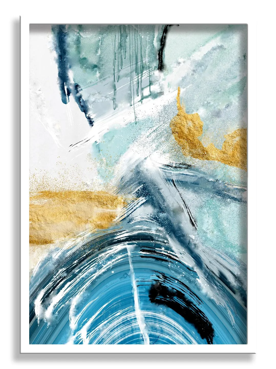 SAF paintings Abstract Art Premium White Frame Wall Painting for Home Decoration SA-COMBO-26-M1
