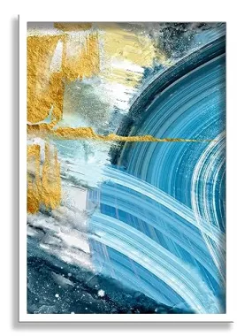 SAF paintings Abstract Art Premium White Frame Wall Painting for Home Decoration SA-COMBO-28-M1