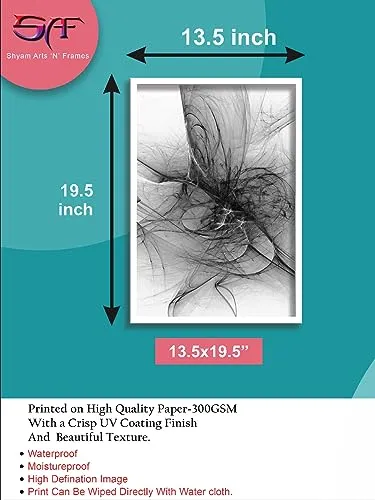 SAF paintings Abstract Art Premium White Frame Wall Painting for Home Decoration SA-COMBO-29-M1