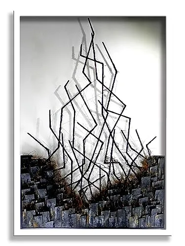 SAF paintings Abstract Art Premium White Frame Wall Painting for Home Decoration SA-COMBO-35-M1