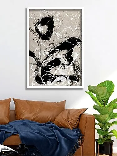 SAF paintings Abstract Art Premium White Frame Wall Painting for Home Decoration SA-COMBO-37-M1