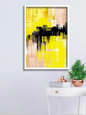 SAF paintings Abstract Art Premium White Frame Wall Painting for Home Decoration SA-COMBO-44-M1