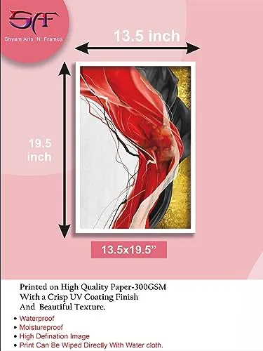 SAF paintings Abstract Art Premium White Frame Wall Painting for Home Decoration SA-COMBO-49-M1