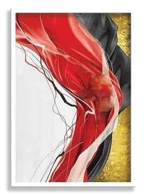 SAF paintings Abstract Art Premium White Frame Wall Painting for Home Decoration SA-COMBO-49-M1