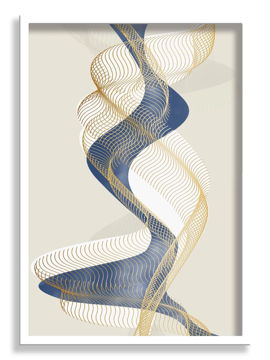 SAF paintings Abstract Art Premium White Frame Wall Painting for Home Decoration SA-COMBO-51-M1