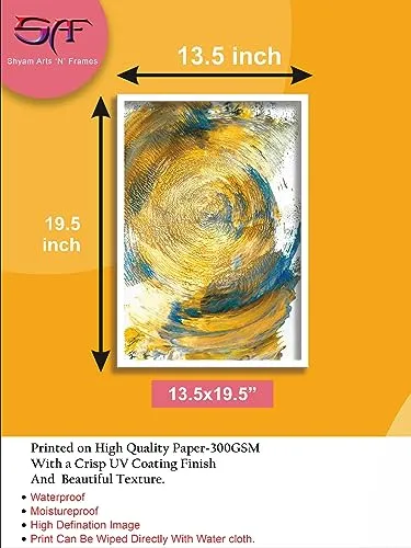SAF paintings Abstract Art Premium White Frame Wall Painting for Home Decoration SA-COMBO-52-M1