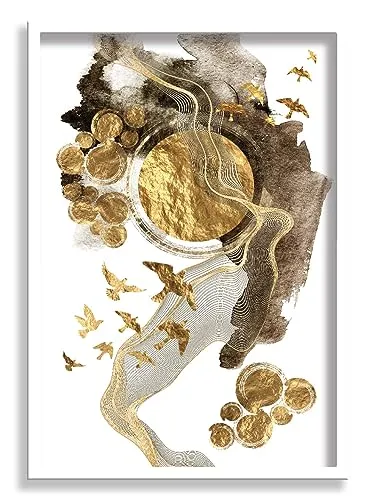SAF paintings Abstract Art Premium White Frame Wall Painting for Home Decoration SA-COMBO-53-M1