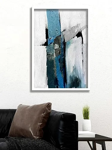 SAF paintings Abstract Art Premium White Frame Wall Painting for Home Decoration SA-COMBO-64-M1