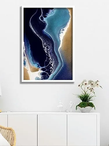 SAF paintings Abstract Art Premium White Frame Wall Painting for Home Decoration SA-COMBO-77-M1