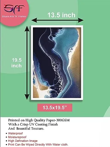 SAF paintings Abstract Art Premium White Frame Wall Painting for Home Decoration SA-COMBO-77-M1
