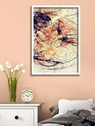 SAF paintings Abstract Art Premium White Frame Wall Painting for Home Decoration SA-COMBO-81-M1