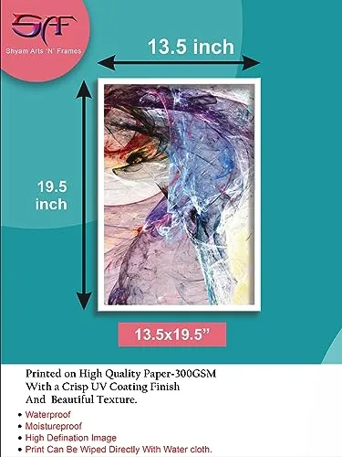 SAF paintings Abstract Art Premium White Frame Wall Painting for Home Decoration SA-COMBO-82-M1