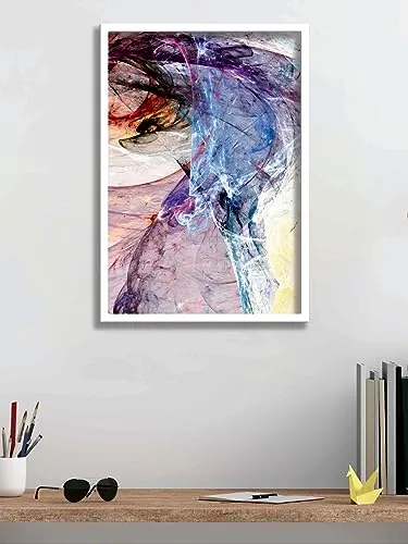 SAF paintings Abstract Art Premium White Frame Wall Painting for Home Decoration SA-COMBO-82-M1
