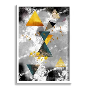 SAF paintings Abstract Art White Frame painting for Wall Decoration SA-COMBO-518-M1