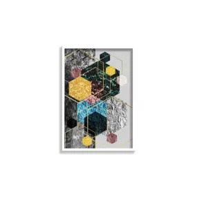 SAF paintings Abstract Art White Frame painting for Wall Decoration SA-COMBO-829-M1