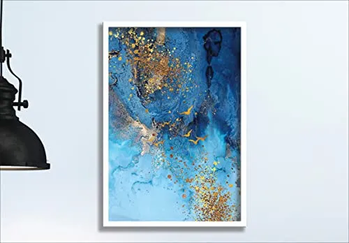 SAF paintings Abstract Art White Frame painting for Wall Decoration SA-COMBO-93-M1