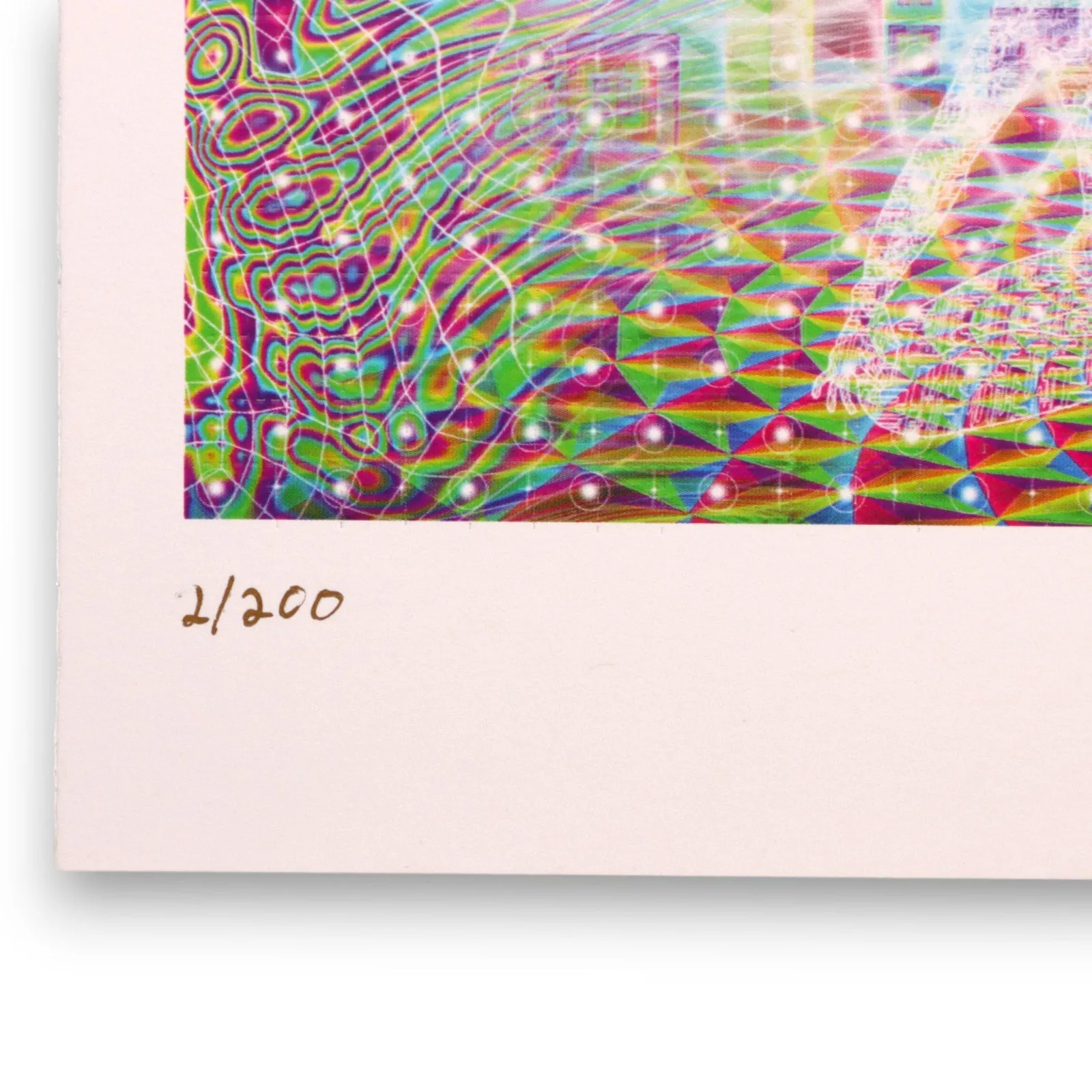 Samuel Farrand  2013 Starlight Blotter Art 4/200 Signed Preforated Psychedelic
