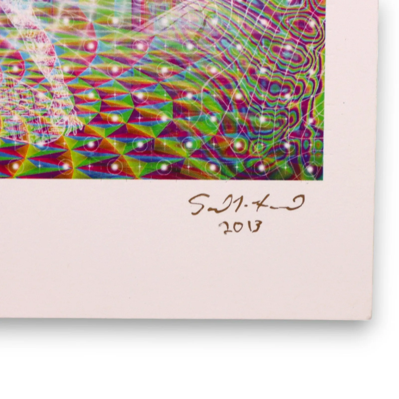 Samuel Farrand  2013 Starlight Blotter Art 4/200 Signed Preforated Psychedelic