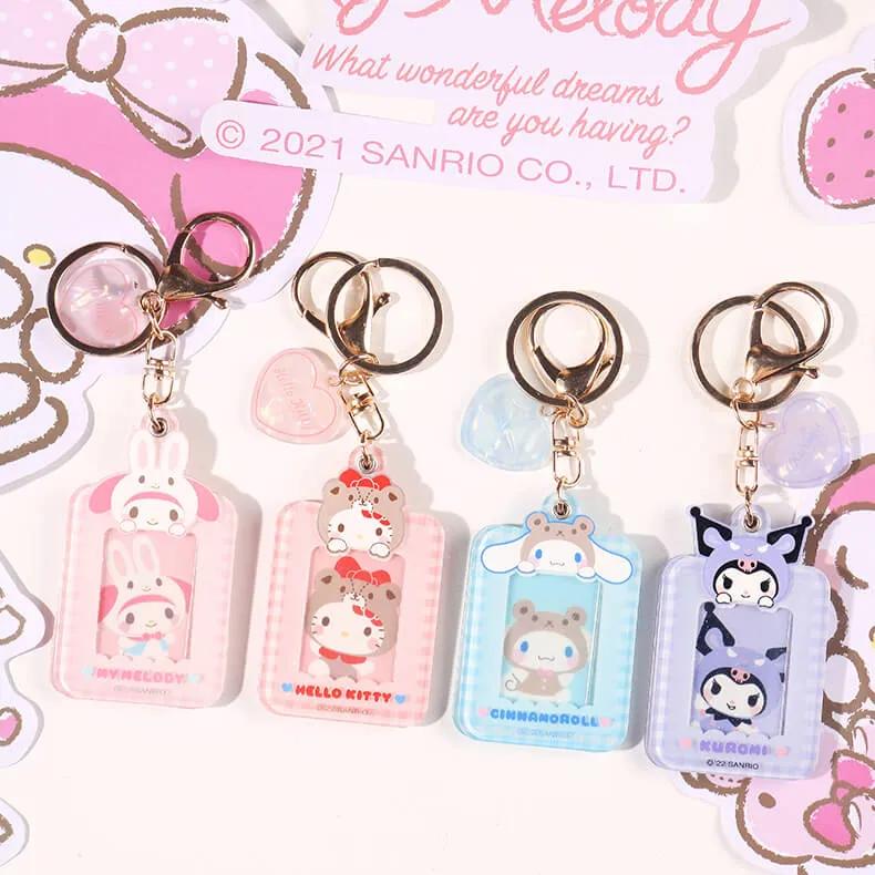 Sanrio Otomodachi Kigurumi Photo Holder Keychains