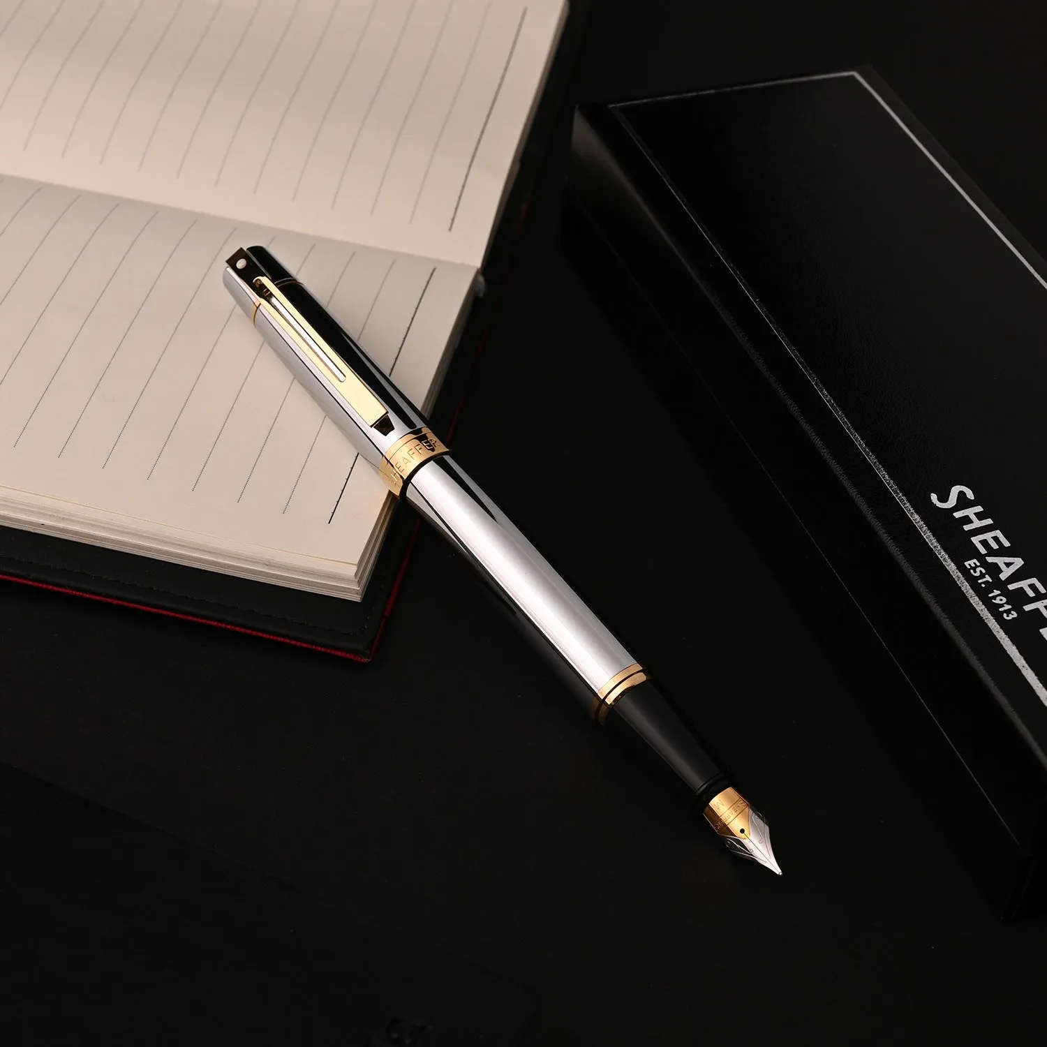 Sheaffer 300 Fountain Pen - Bright Chrome GT