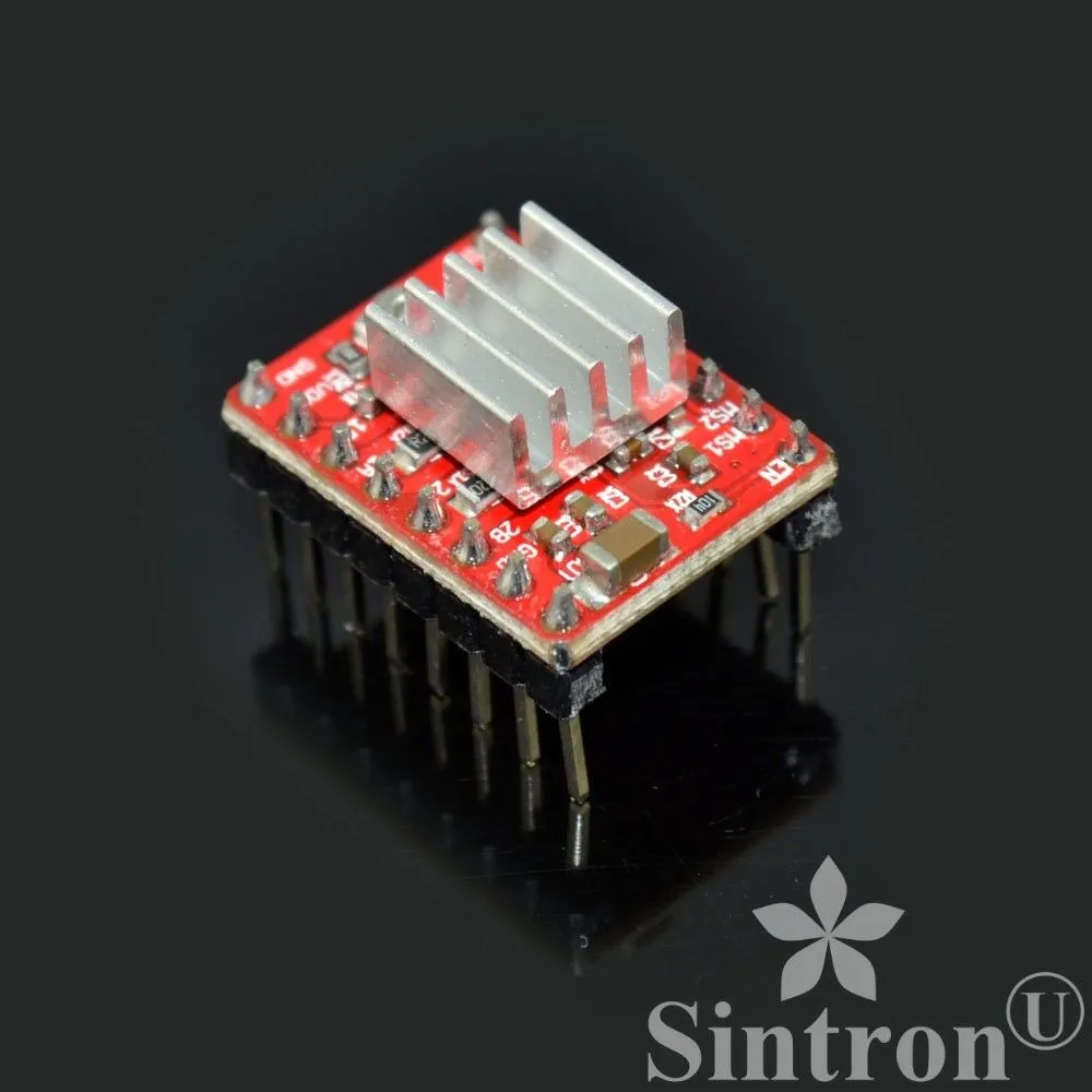 [Sintron] 5 Pcs A4988 StepStick Compatible Stepper Motor Driver Module with Heat Sink for 3D Printer Controller RAMPS 1.4 Arduino Mega Pololu Shield Arduino RepRap (A4988*5)