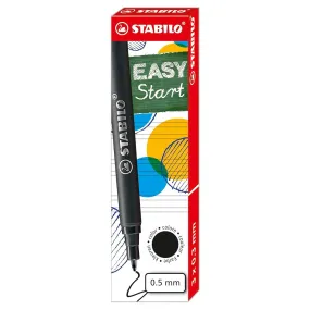 STABILO EASYoriginal Handwriting Rollerball Pen Black Refill Cartridges (3 Pack)