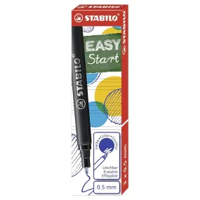 STABILO EASYoriginal Handwriting Rollerball Pen Blue Refill Cartridges (3 Pack)
