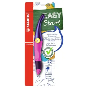 STABILO EASYoriginal Holograph Refillable Handwriting Rollerball Pen Magenta Left Handed Grip