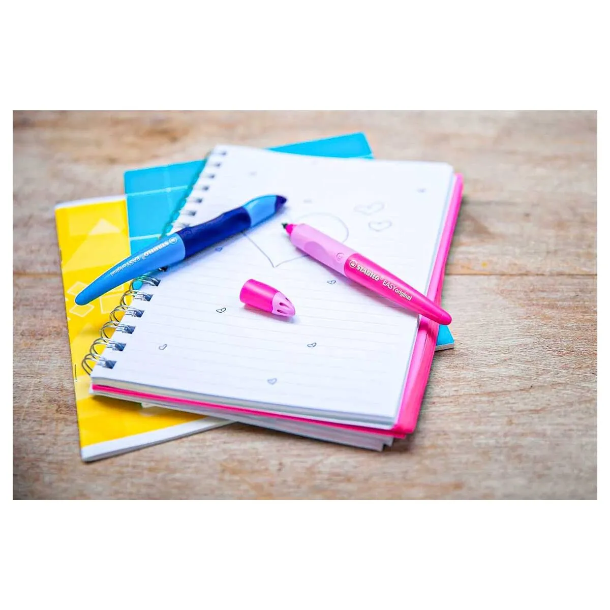 STABILO EASYoriginal Refillable Handwriting Rollerball Pen Dark/Light Blue Right Handed Grip