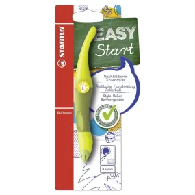 STABILO EASYoriginal Refillable Handwriting Rollerball Pen Lime/Green Left Handed Grip