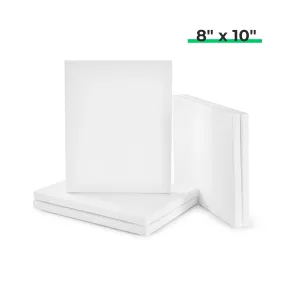 Stretched White Blank Canvas (5pcs)