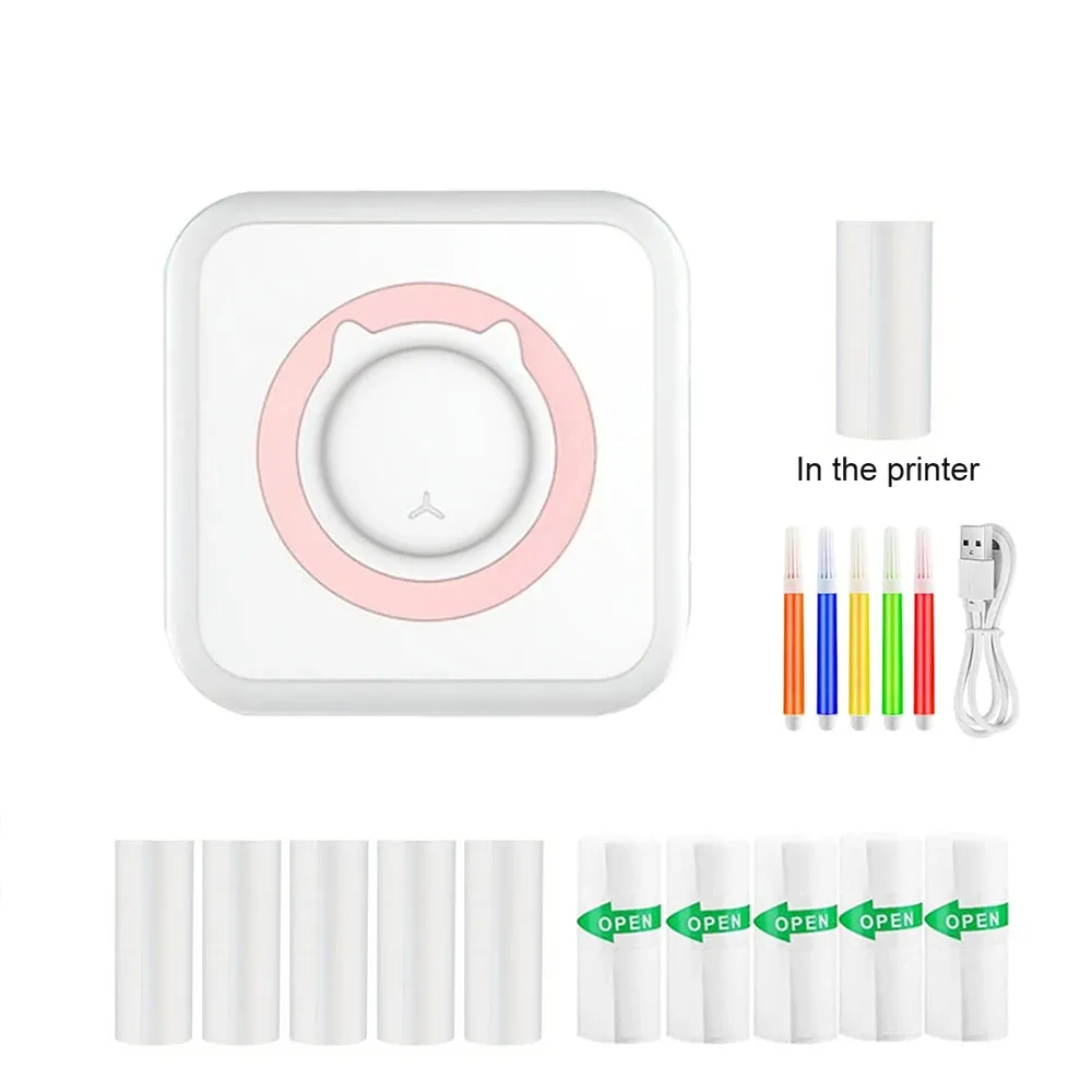 Thermal Mini Printer - Portable Inkless Bluetooth Printer