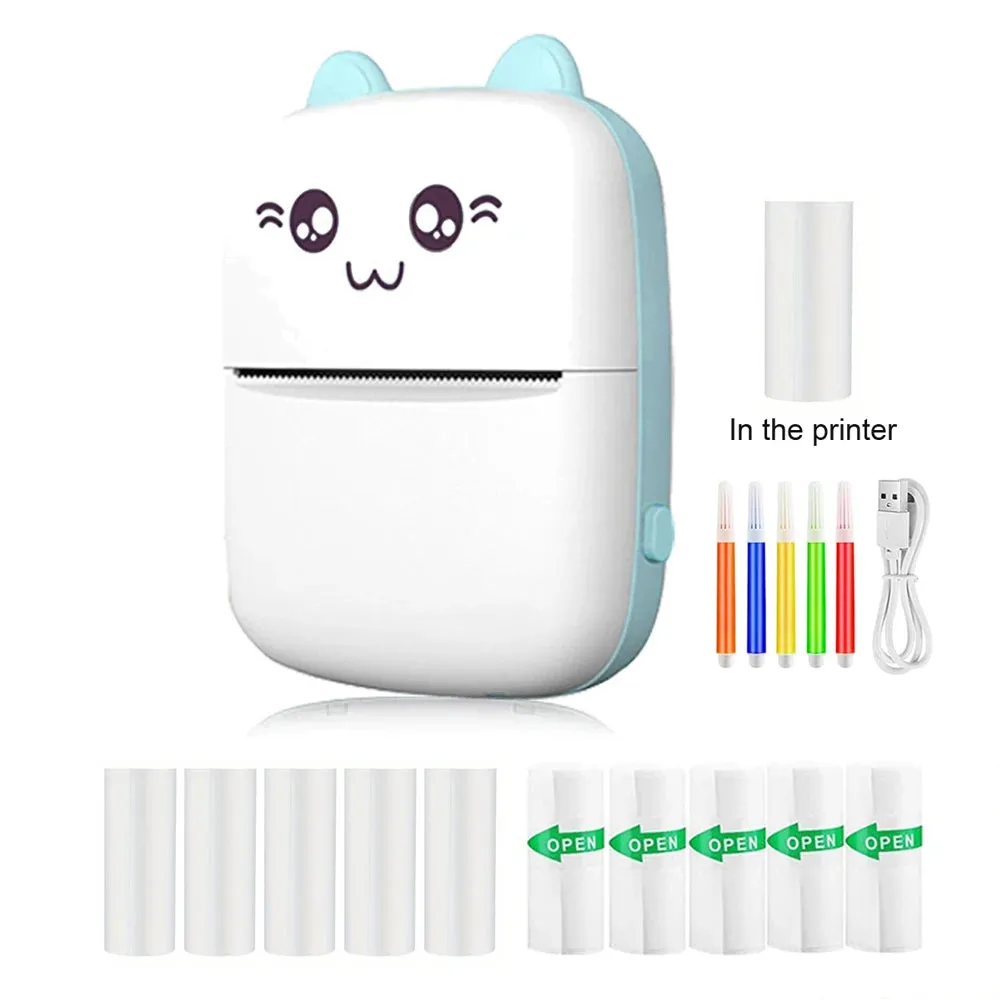 Thermal Mini Printer - Portable Inkless Bluetooth Printer