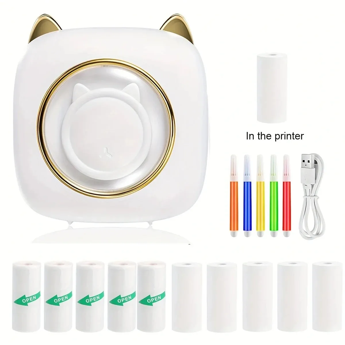 Thermal Mini Printer - Portable Inkless Bluetooth Printer