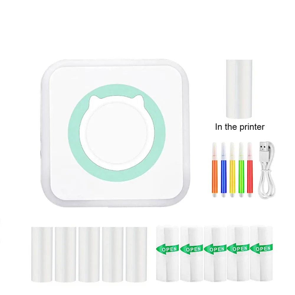 Thermal Mini Printer - Portable Inkless Bluetooth Printer