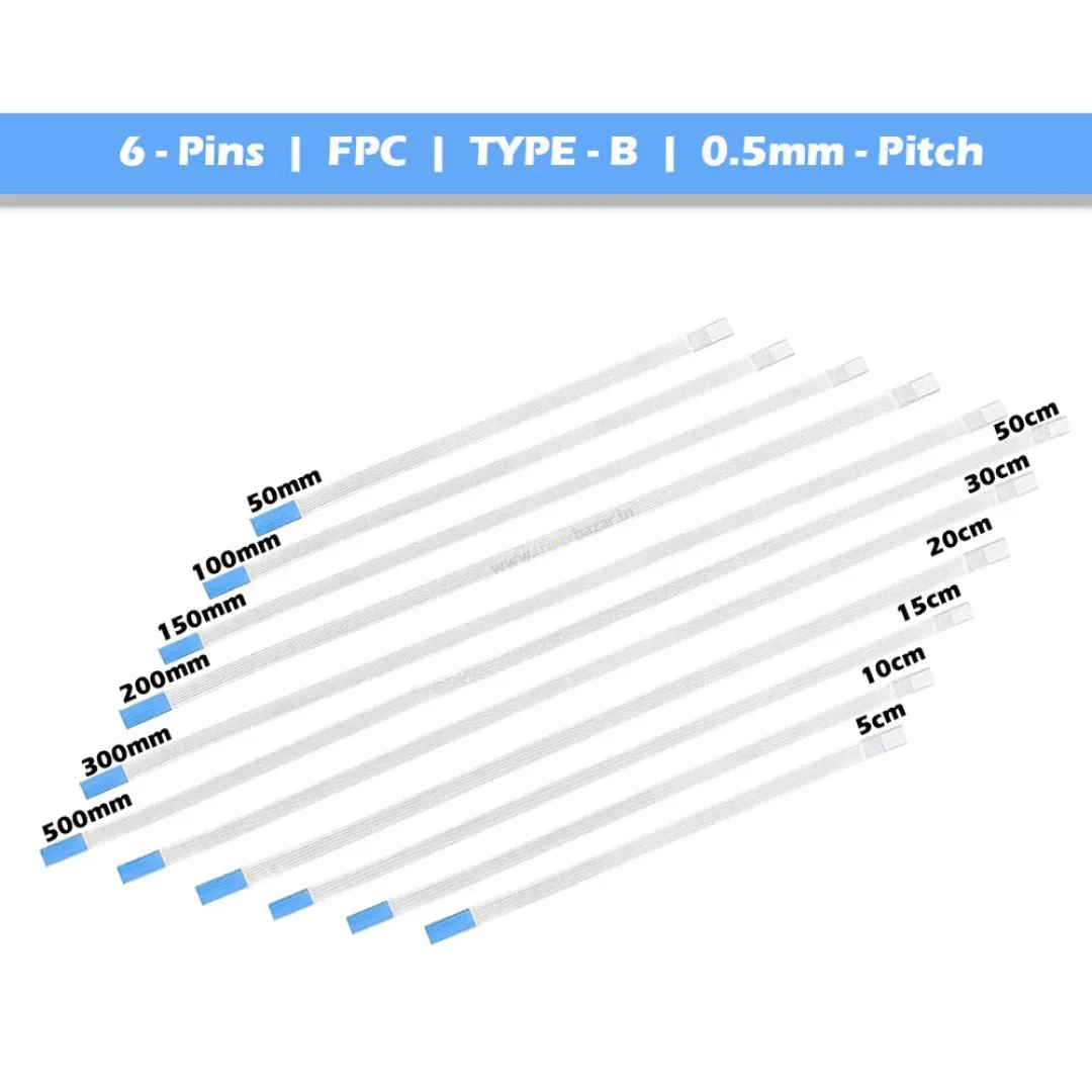 [Type-B] 0.5mm-Pitch FPC Reverse Ribbon Flexible Flat Cable