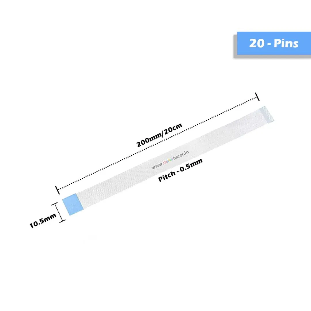 [Type-B] 0.5mm-Pitch FPC Reverse Ribbon Flexible Flat Cable