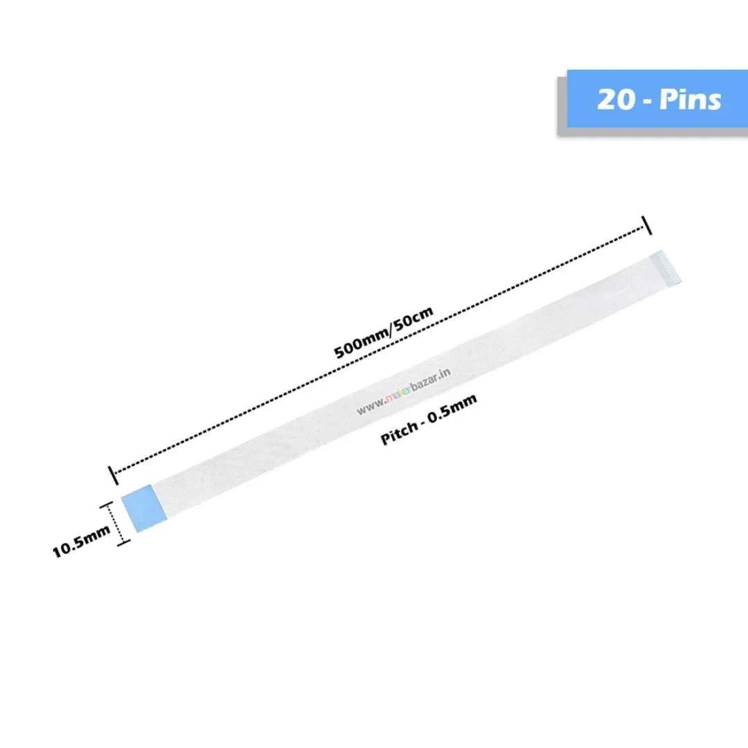 [Type-B] 0.5mm-Pitch FPC Reverse Ribbon Flexible Flat Cable