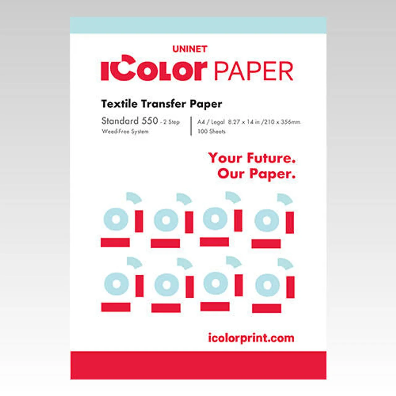 UniNet iColor 560 Standard 2-Step Transfer Paper with Adhesive 8.27x14 | White toner printer paper