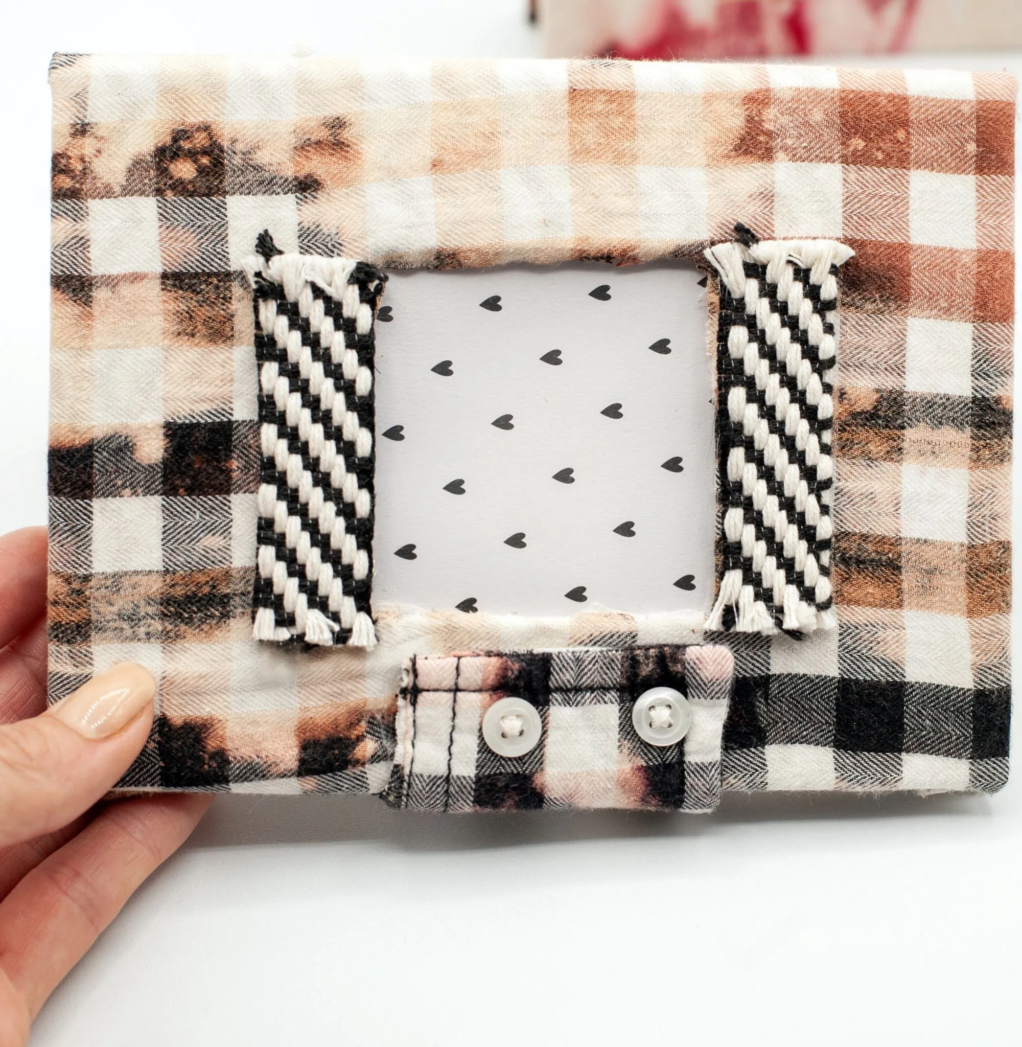 Upcycled Flannel Photo Album Keepsake
