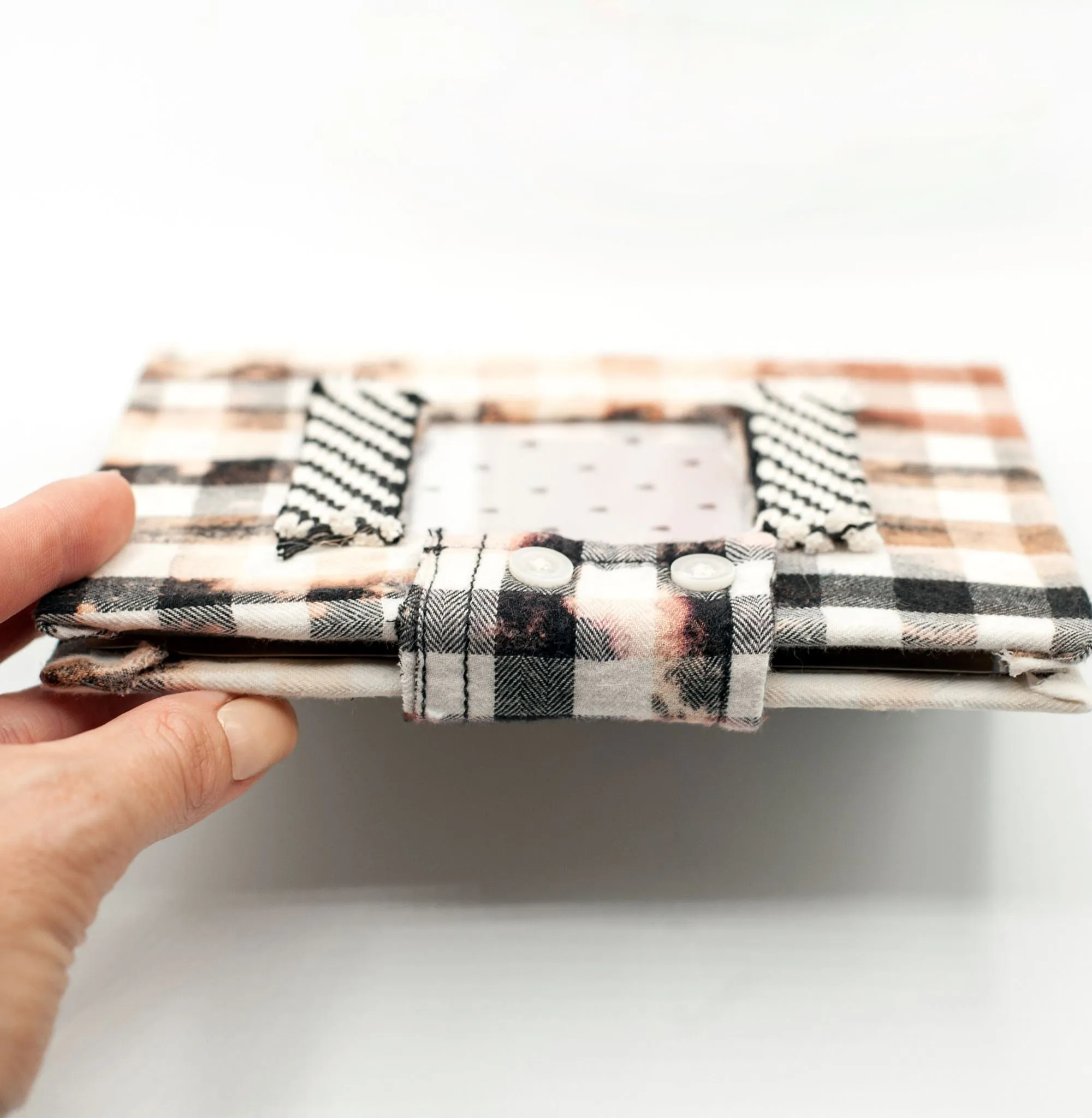 Upcycled Flannel Photo Album Keepsake