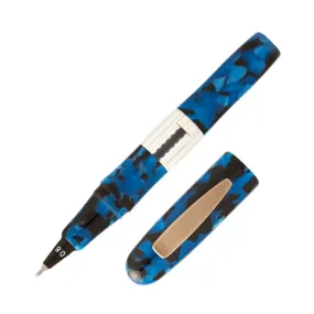 Yookers Gaia Fibre Tip Pen Blue/Black Marble Resin 1.0mm