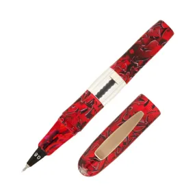 Yookers Gaia Fibre Tip Pen Red/Black Marble Resin 1.0mm