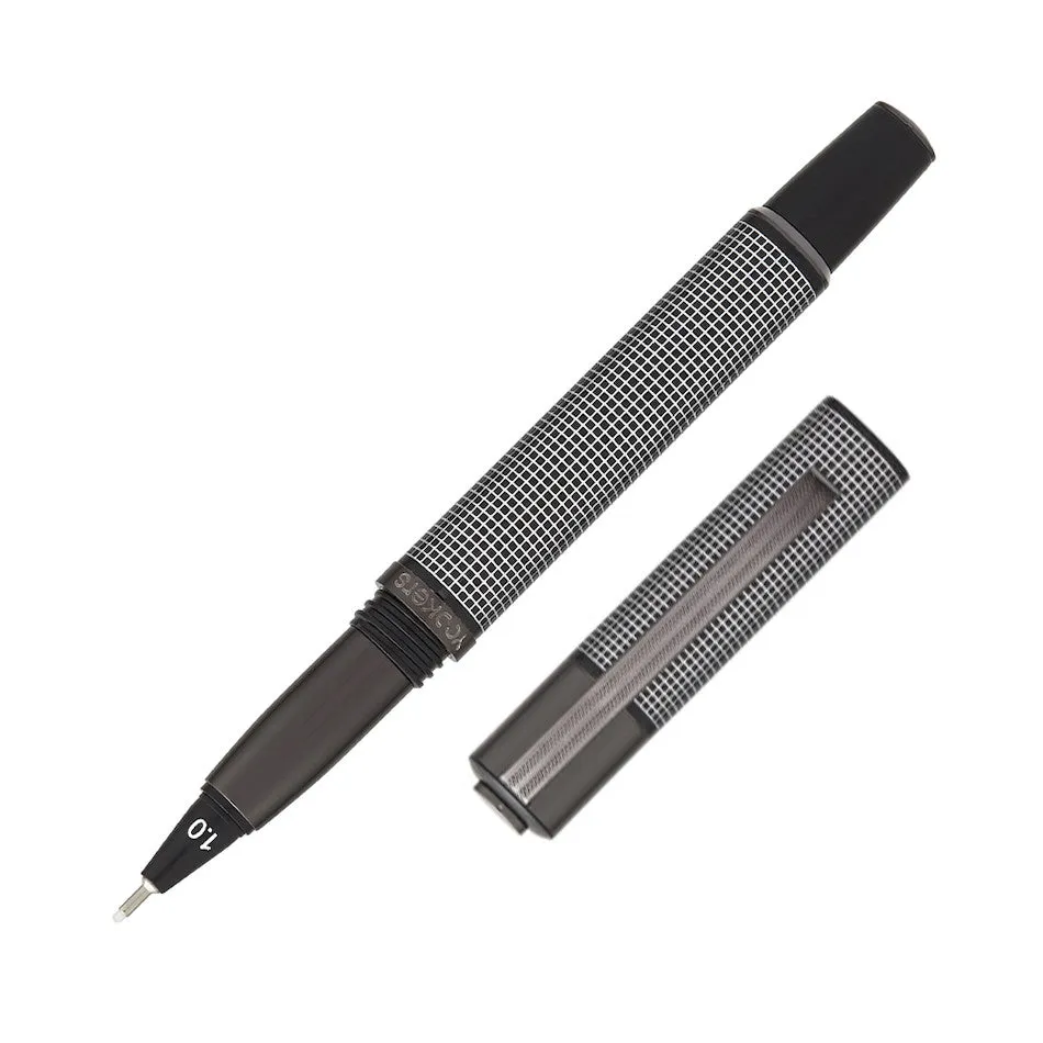 Yookers Metis Fibre Tip Pen Grey Silver Grid 1.0mm