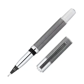 Yookers Metis Refillable Fibre Tip Pen Black Grid with Chrome Trim 1.0mm