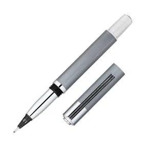 Yookers Metis Refillable Fibre Tip Pen Grey with Chrome Trim 1.0mm